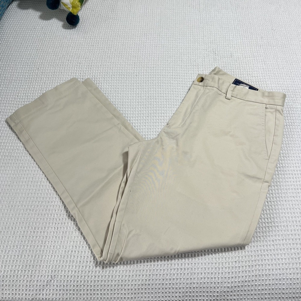 Vineyard Vines Men's Breaker Pant Chino light khaki dress work Jean pant 35 x 30